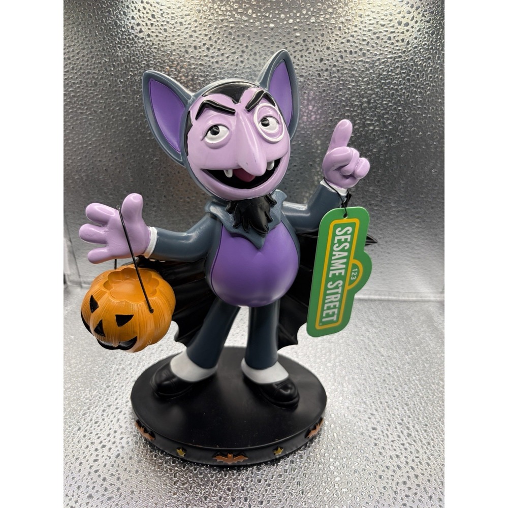Sesame Street Halloween Bat Costume Count Von Count 9" Figurine Statue Decor